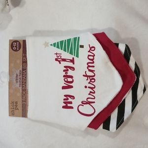 NWT...3 piece bandana bib set